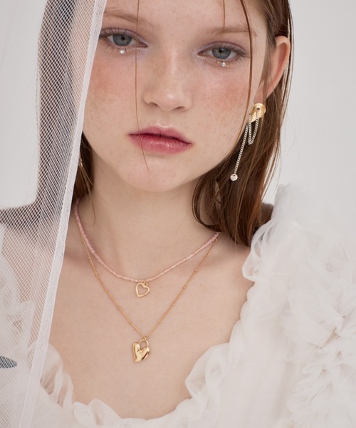 ANU（アヌ）の「heart key necklace - ハートキーネックレス（ネックレス・レディース・ゴールド/ブラック×シルバー・FREE）」の17枚目の写真