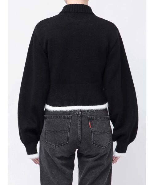 ダモ氏 EMODA（エモダ）の「ミックスシャギーロゴジップトップ（ニット