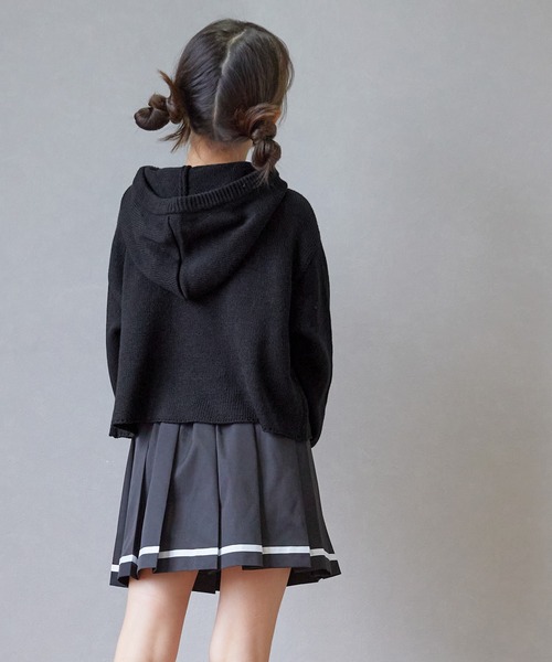 coca（coca）（コカ）の「キッズ ワッペンロゴ ニットフーディー（ニット/セーター・キッズ・グリーン/ブラック・120/130/140/150）」の11枚目の写真