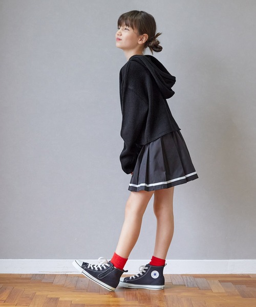 coca（coca）（コカ）の「キッズ ワッペンロゴ ニットフーディー（ニット/セーター・キッズ・グリーン/ブラック・120/130/140/150）」の10枚目の写真