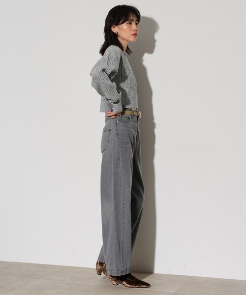 GALLEST（ギャレスト）の「◆ワイドシームデニム（デニムパンツ・レディース・チャコールグレー/ブルー系その他・36/38/40）」の12枚目の写真