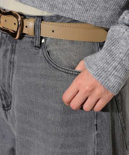 GALLEST（ギャレスト）の「◆ワイドシームデニム（デニムパンツ・レディース・チャコールグレー/ブルー系その他・36/38/40）」の16枚目の写真