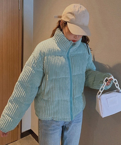 90's コーデュロイ　ショート丈ブルゾン　ボンバージャケット　アーカイブ Gaphos ブルゾン アウター コーデュロイドロストポケットハーフジップ