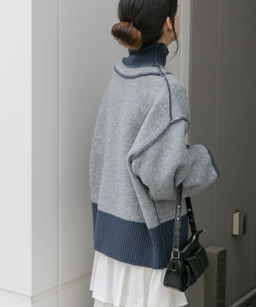 KBF（ケイビーエフ）の「アウトポケットショルダーBAG（ショルダーバッグ・レディース・シルバー/ブラック・ONE）」の8枚目の写真