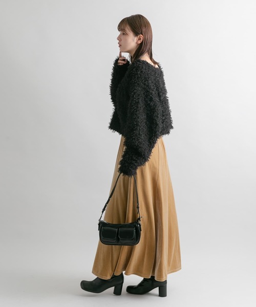 KBF（ケイビーエフ）の「アウトポケットショルダーBAG（ショルダーバッグ・レディース・シルバー/ブラック・ONE）」の11枚目の写真