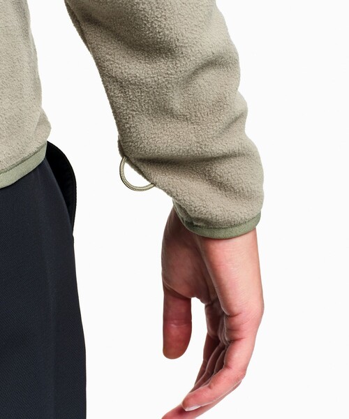 AIGLE(エーグル)の「ジップアップ マイクロフリースジャケット T-KIT(カーディガン/ボレロ・レディース・グリーン/ダークネイビー/ブラック/モスグリーン/ホワイト/ベージュ/セージグリーン・35/38/36/40/34)」の14枚目の写真