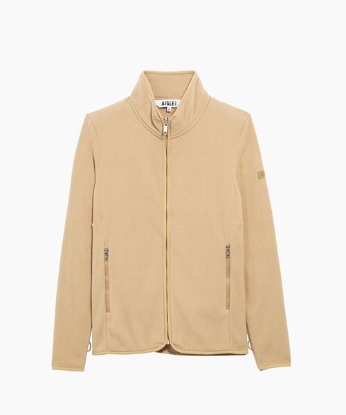 AIGLE(エーグル)の「ジップアップ マイクロフリースジャケット T-KIT(カーディガン/ボレロ・レディース・グリーン/ダークネイビー/ブラック/モスグリーン/ホワイト/ベージュ/セージグリーン・35/38/36/40/34)」の11枚目の写真