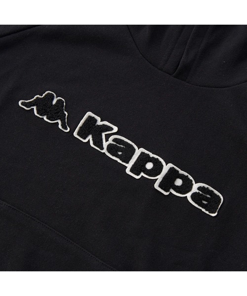 Kappa(カッパ)の「Kappa/カッパ キッズ ブランド ロゴ サガラ刺繍 長袖 プルオーバー スウェット パーカー フーディー(パーカー・キッズ・ベージュ/ブラック・170cm/130cm/160cm/140cm/150cm)」の11枚目の写真