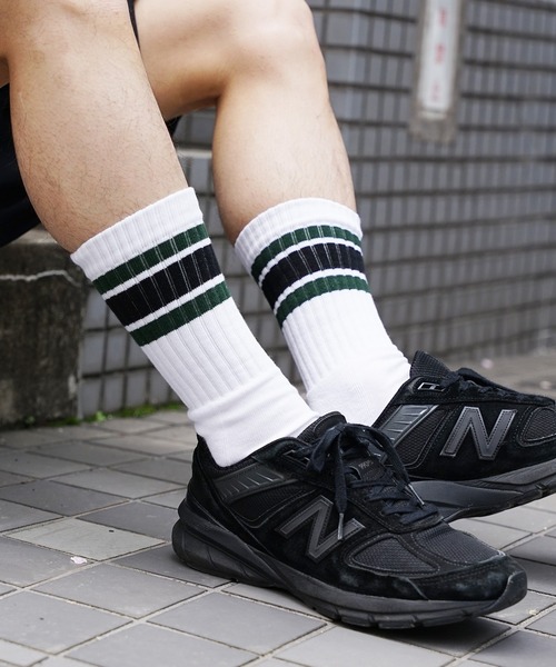 United Athle(ユナイテッドアスレ)の「クルーソックス 無地 リブラインソックス ライン靴下 秋 秋服 2026年秋冬(ソックス/靴下・メンズ・ホワイト系7/ホワイト×ネイビー/ホワイト×ブラック/ホワイト系/ホワイト系1/ホワイト系2/ブラック/ホワイト系3/ホワイト系5/ホワイト系8/ホワイト/ホワイト系4/ホワイト系6・ONE SIZE)」の12枚目の写真