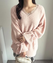 apres jour | レースシャギーニットチュニック【ZOZOTOWN限定アイテム】(ニット/セーター)