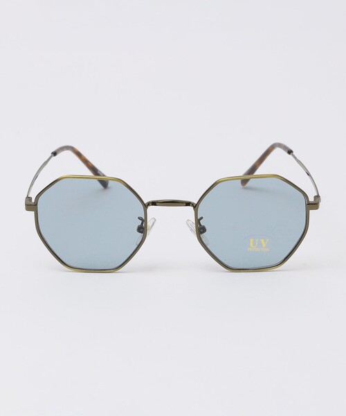 SHIPS Colors(シップス カラーズ)の「SHIPS Colors:オクタゴン サングラス◇(サングラス・メンズ・ライトグレー/ライトブルー・ONE SIZE)」の3枚目の写真