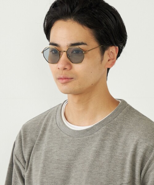 SHIPS Colors(シップス カラーズ)の「SHIPS Colors:オクタゴン サングラス◇(サングラス・メンズ・ライトグレー/ライトブルー・ONE SIZE)」の12枚目の写真