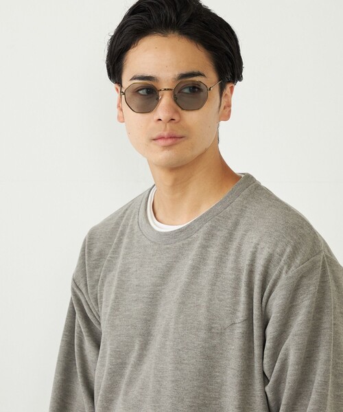 SHIPS Colors(シップス カラーズ)の「SHIPS Colors:オクタゴン サングラス◇(サングラス・メンズ・ライトグレー/ライトブルー・ONE SIZE)」の13枚目の写真