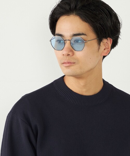 SHIPS Colors(シップス カラーズ)の「SHIPS Colors:オクタゴン サングラス◇(サングラス・メンズ・ライトグレー/ライトブルー・ONE SIZE)」の15枚目の写真