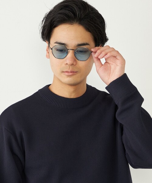 SHIPS Colors(シップス カラーズ)の「SHIPS Colors:オクタゴン サングラス◇(サングラス・メンズ・ライトグレー/ライトブルー・ONE SIZE)」の16枚目の写真