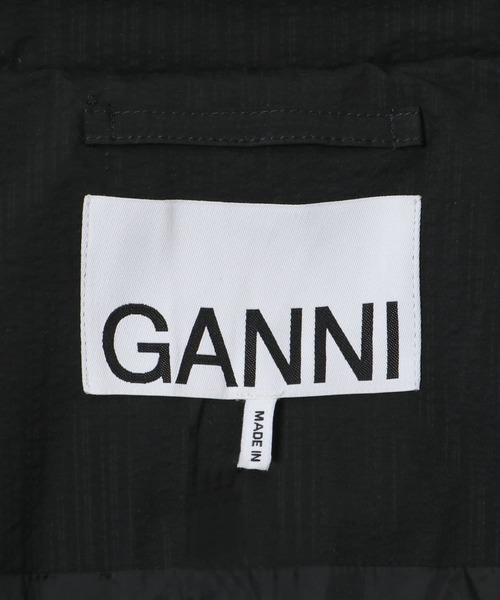 GANNI（ガニー）の「GANNI　Tech Seersucker Puffer Jacket（ダウンジャケット/コート・レディース・ブラック・XXSXS）」の10枚目の写真