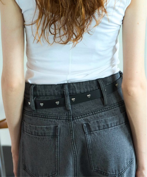 MAISON SPECIAL（メゾンスペシャル）の「Heart Belt/ハートベルト（ベルト・レディース・ブラック・FREE）」の7枚目の写真