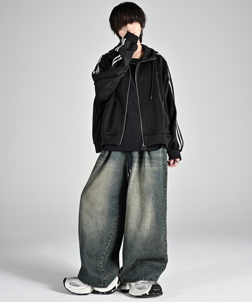 Yutaさん専用ADRER line sleeve track zip line sleeve track zip parker jacket / ラインスリーブトラック