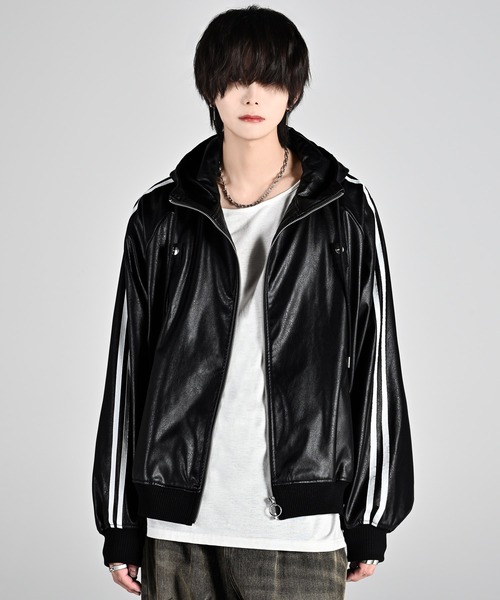 く*輩様 アドラーline sleeve track zip parker ja line sleeve track zip parker jacket / ラインスリーブトラック