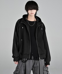ADRER（アドラー）の「line sleeve track zip parker jacket / ラインスリーブトラックジップパーカージャケット（ブルゾン）」
