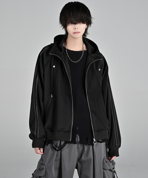 ADRER（アドラー）の「line sleeve track zip parker jacket / ライン