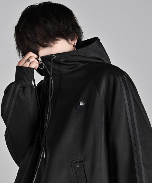 line sleeve track zip parker jacket / ラインスリーブトラックジップ