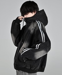ADRER（アドラー）の「line sleeve track zip parker jacket / ラインスリーブトラックジップパーカージャケット（ブルゾン）」