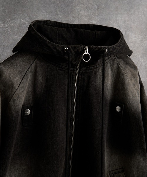 line sleeve track zip parker jacket / ラインスリーブトラックジップパーカージャケット(ブルゾン)|ADRER(アドラー)