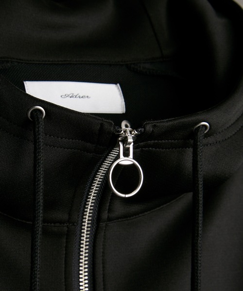 完売再販なし　ADRER トラックジップパーカージャケット ブラック 完売再販なし ADRER トラックジップパーカージャケット ブラック