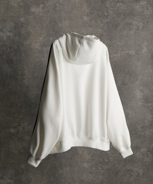 line sleeve track zip parker jacket / ラインスリーブトラックジップパーカージャケット(ブルゾン)|ADRER(アドラー)