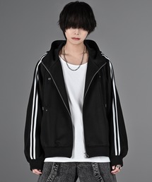 ADRER（アドラー）の「line sleeve track zip parker jacket / ラインスリーブトラックジップパーカージャケット（ブルゾン）」
