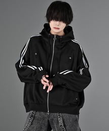 ADRER（アドラー）の「line sleeve track zip parker jacket / ラインスリーブトラックジップパーカージャケット（ブルゾン）」