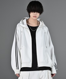 ADRER（アドラー）の「line sleeve track zip parker jacket / ラインスリーブトラックジップパーカージャケット（ブルゾン）」