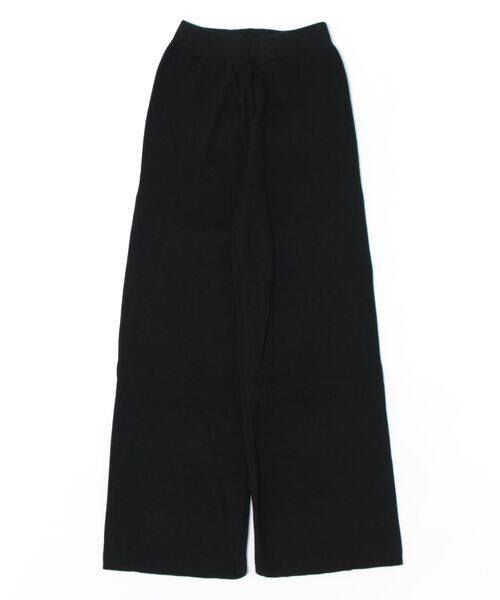 Q（キュー）の「ニットパンツ（その他パンツ・レディース・ブラック/アイボリー・MEDIUM）」の10枚目の写真