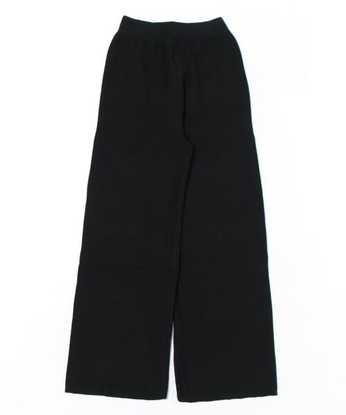 Q（キュー）の「ニットパンツ（その他パンツ・レディース・ブラック/アイボリー・MEDIUM）」の11枚目の写真