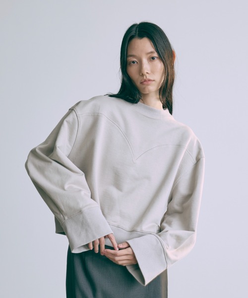 yori(ヨリ) 長袖カットソー サイズF レディース - 白 キルティング yori(ヨリ) 長袖カットソー サイズF レディース - 白 キルティング