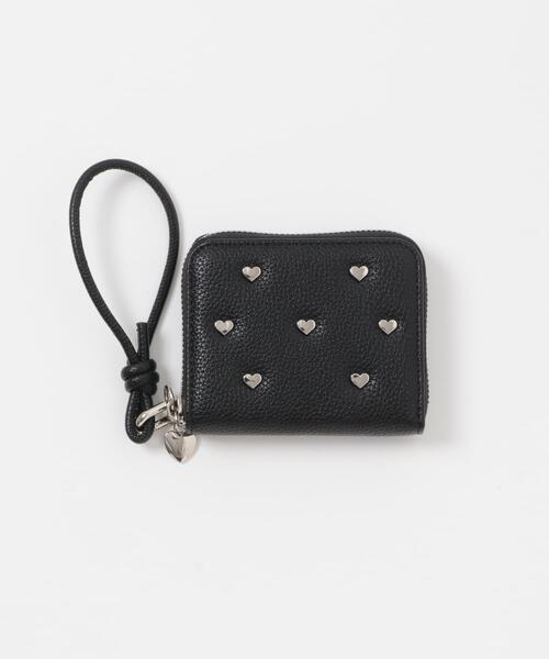 【新品未使用】希少　エピヌ　ハートスタッズ　ウォレット　二つ折り財布 セール】ハートスタッズ二つ折りミニ財布（財布）｜RODE SKO（ロデスコ