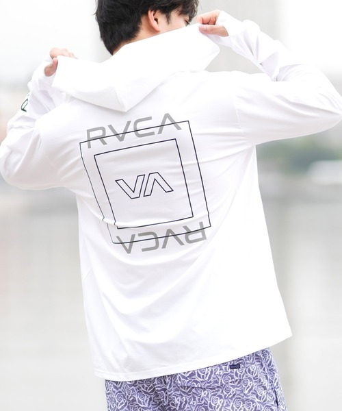 RVCA/ルーカ ラッシュガード 長袖 ジップアップパーカー バック