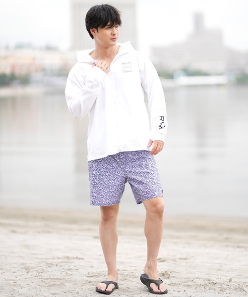 セール】RVCA/ルーカ ラッシュガード 長袖 ジップアップパーカー