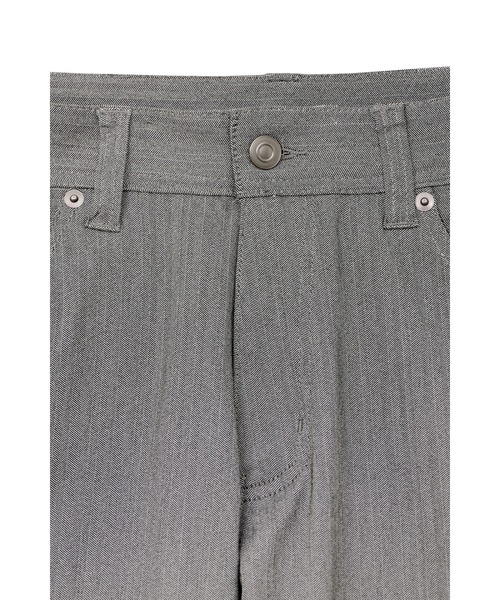 HIGH STREET(ハイストリート)の「HIGH STREET∴ハイテンションへリンボンスリム5ポケットパンツ(その他パンツ・メンズ・ホワイト/グレー系その他/ブラック・S/M/L/LL)」の9枚目の写真