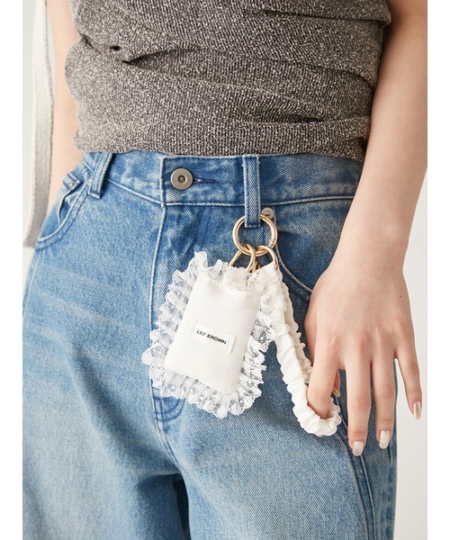 LILY BROWN（リリーブラウン）の「レースポーチチャーム（キーホルダー・レディース・その他/レオパード/ホワイト・FREE）」の2枚目の写真