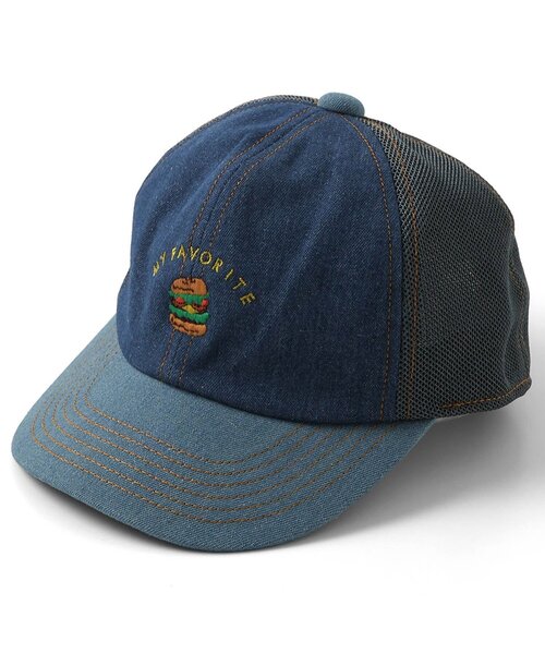 Ampersand（アンパサンド）の「メッシュキャップ（キャップ・キッズ・ブラック/ベージュ/インディゴブルー/ラベンダー/チェック・58/54/50）」の3枚目の写真