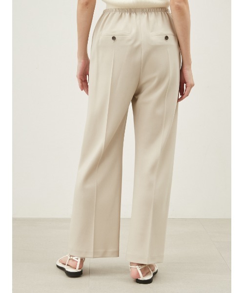 Mila Owen(ミラオーウェン)の「ウエストゴムワイドイージードライパンツ【手洗い可能】(その他パンツ・レディース・ブラック/ライトベージュ/グリーン・0/1)」の6枚目の写真