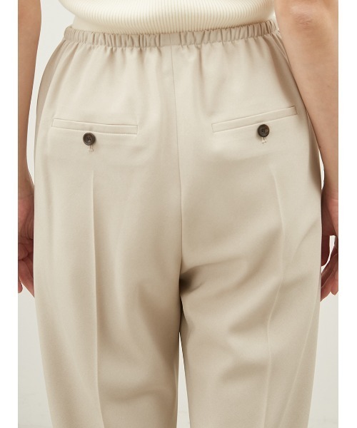 Mila Owen(ミラオーウェン)の「ウエストゴムワイドイージードライパンツ【手洗い可能】(その他パンツ・レディース・ブラック/ライトベージュ/グリーン・0/1)」の10枚目の写真