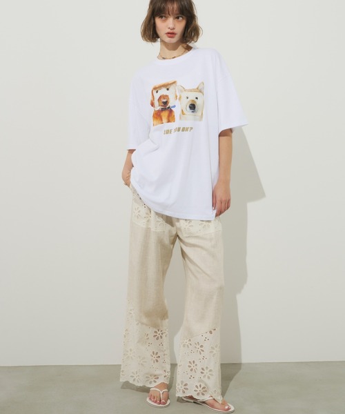 Unitage(ユニテージ)の「フラワーレース切り替えパンツ(その他パンツ・レディース・アイボリー・FREE)」の11枚目の写真