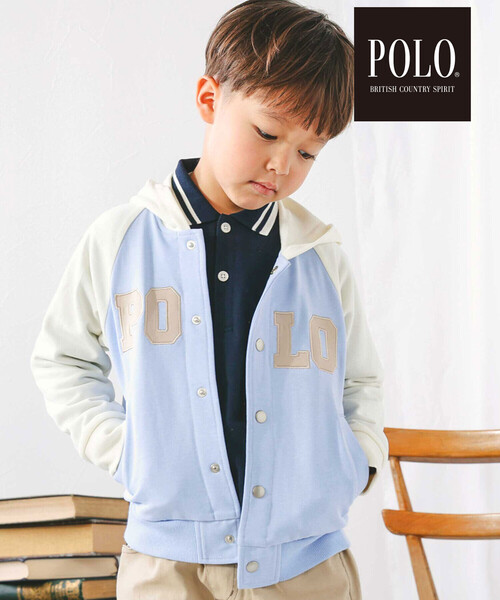 SLAP SLIP（スラップスリップ）の「【POLO BCS(ポロ・ビーシーエス)×SLAP SLIPコラボ】フード付きロゴ刺しゅうパーカー(80~130cm)（パーカー・キッズ・ピンク/ブルー・110cm/80ｃｍ/130cm/120cm/100cm/90cm）」の16枚目の写真