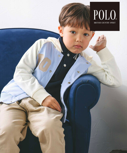 SLAP SLIP（スラップスリップ）の「【POLO BCS(ポロ・ビーシーエス)×SLAP SLIPコラボ】フード付きロゴ刺しゅうパーカー(80~130cm)（パーカー・キッズ・ピンク/ブルー・110cm/80ｃｍ/130cm/120cm/100cm/90cm）」の15枚目の写真