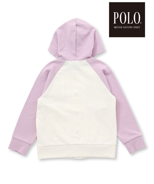 SLAP SLIP（スラップスリップ）の「【POLO BCS(ポロ・ビーシーエス)×SLAP SLIPコラボ】フード付きロゴ刺しゅうパーカー(80~130cm)（パーカー・キッズ・ピンク/ブルー・110cm/80ｃｍ/130cm/120cm/100cm/90cm）」の12枚目の写真