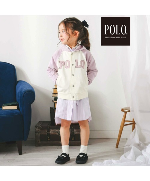 SLAP SLIP（スラップスリップ）の「【POLO BCS(ポロ・ビーシーエス)×SLAP SLIPコラボ】フード付きロゴ刺しゅうパーカー(80~130cm)（パーカー・キッズ・ピンク/ブルー・110cm/80ｃｍ/130cm/120cm/100cm/90cm）」の21枚目の写真