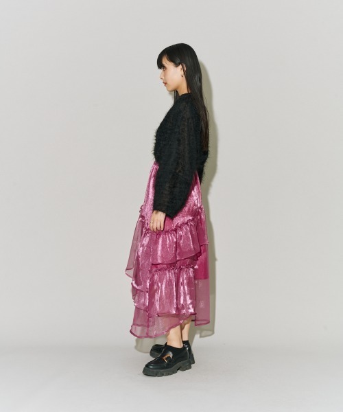 terrace(テラス)の「フェザートッププルオーバー(Tシャツ/カットソー・レディース・アイボリー/ブラック/オフホワイト/グレー・MEDIUM)」の20枚目の写真